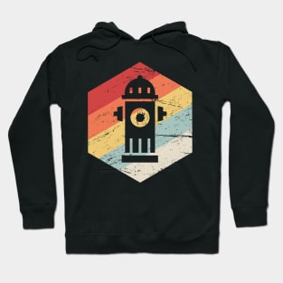 Retro Vintage Fire Hydrant Icon Hoodie